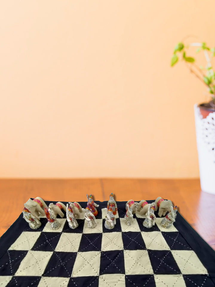 Game of Chess in Kutch embroidery by Kala Raksha Thumbnail
