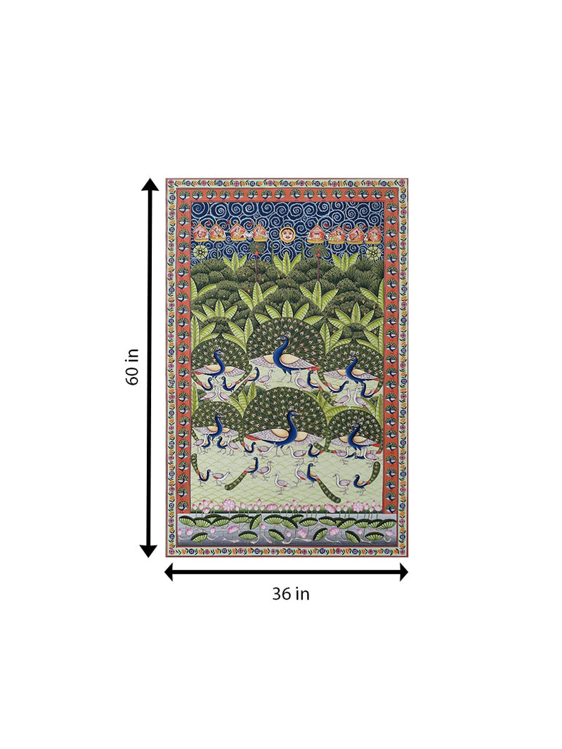 Peacock Raas in Pichwai by Shehzaad Ali Sherani