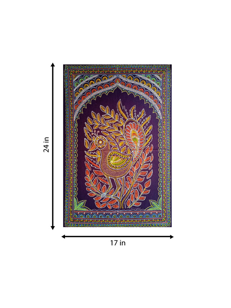 The Peacock Rogan Art by Rizwan Khatri