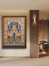 Shrinathji's Divine Assembly: Cows, Gopis and Priests in Pichwai Painting by Shehzaad Ali Sherani