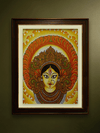 Trinayani: The Goddess Durga in Kerala Mural by Adarsh