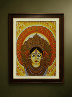 Trinayani: The Goddess Durga in Kerala Mural by Adarsh