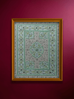 A Tapestry of Silver and Green in Zardozi by Md. Bilal