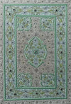A Tapestry of Silver and Green in Zardozi by Md. Bilal