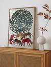 Grazing Wild in Gond by Gareeba Singh Tekam