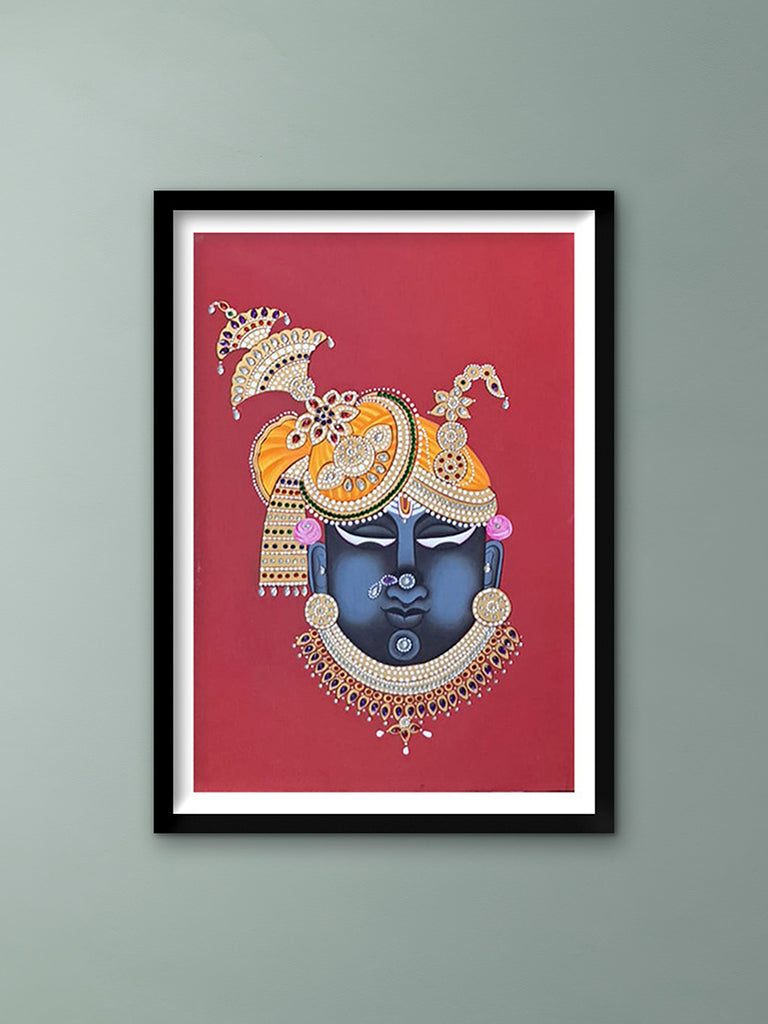 Shrinathji Mukharvind in Pichwai by Shehzaad Ali Sherani