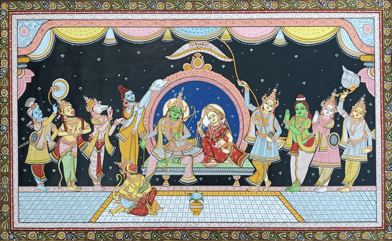 Buy Coronation of Lord Rama in Pattachira by Purushottam Swain