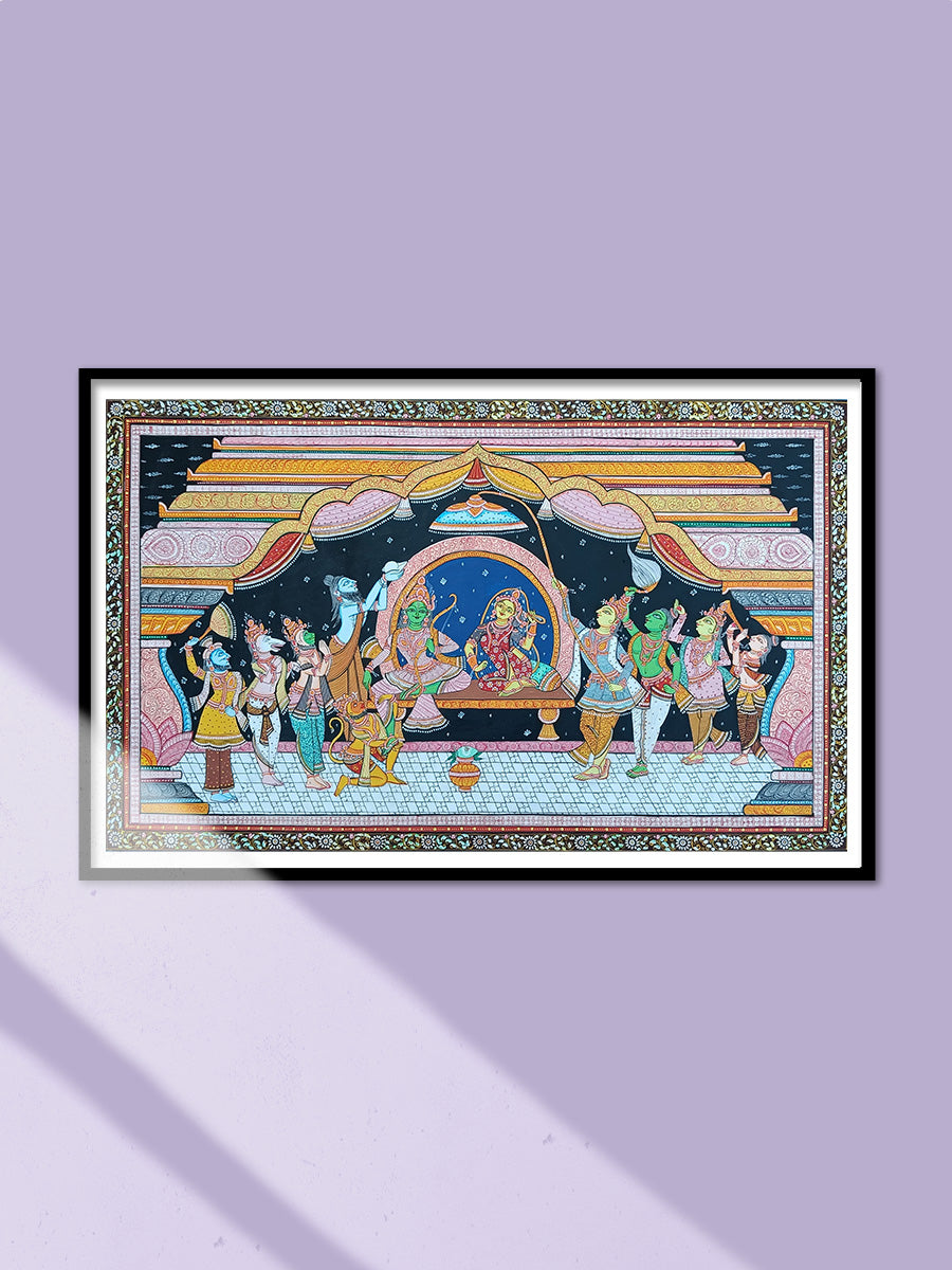 Shop Coronation of Lord Rama in Pattachira by Purushottam Swain