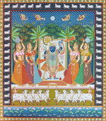"Srinathji’s Tale: Pichwai Art by Dinesh Soni 