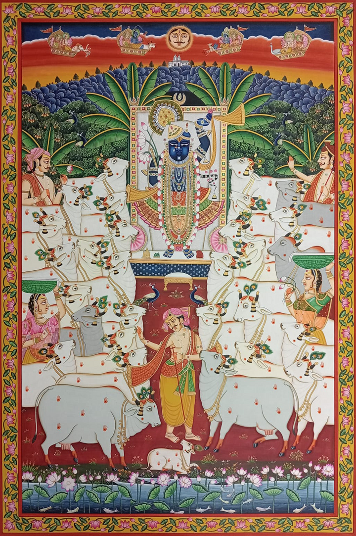The Supreme Gopa: Shrinathji, Sacred Cows, Gopas and Gopis in Pichwai by Dinesh Soni Thumbnail