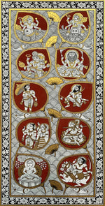 Avatars of Lord Vishnu in Phad by Kalyan Joshi