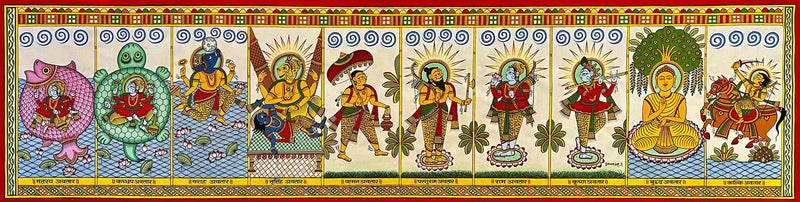 Buy Lord Vishnu Avatars in Phad by Kalyan Joshi