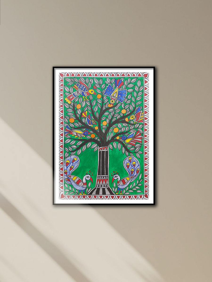 Shop Tree of abundance:Madhubani painting by Priti Karn
