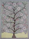 Buy Tree of Happiness:Madhubani Artwork by Priti Karn