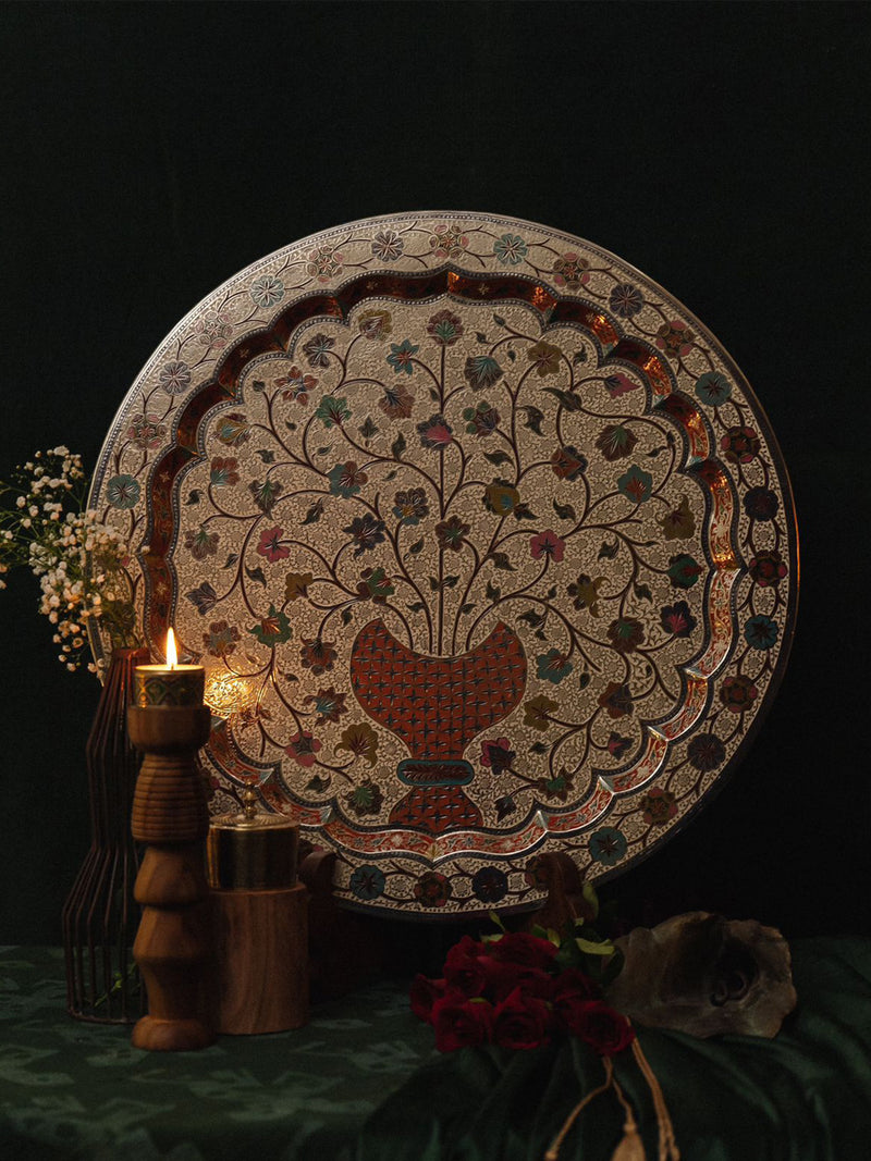 Tree of Life in Marodi Brass Plate
