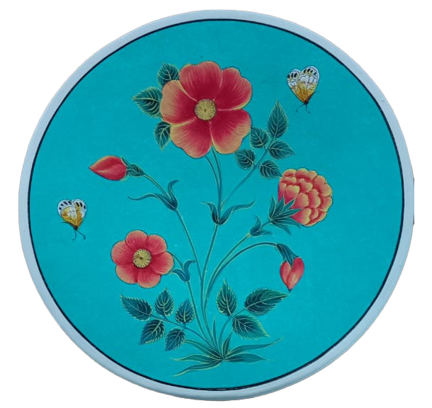 Tranquil Blooms: Kashmiri Paper Mache by Riyaz Khan