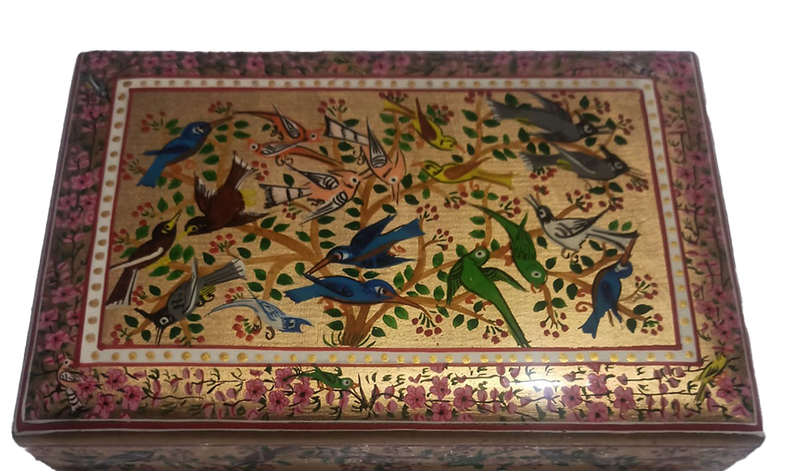 Golden Gardens: Kashmiri Paper Mache by Riyaz Khan