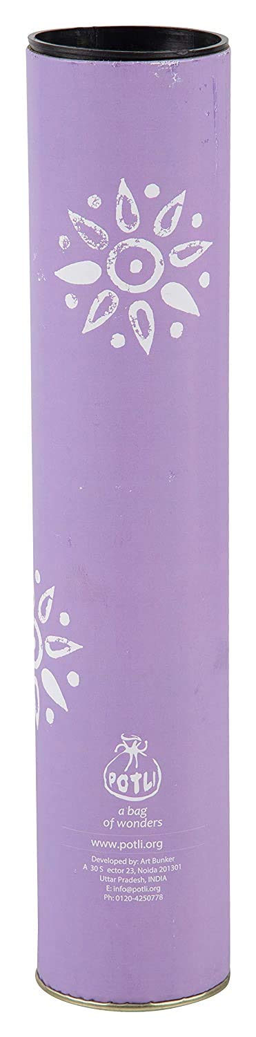 POTLI Handmade Wooden Block Print DIY Craft Kit Dupatta - Lavender Rangoli  (For All Ages)