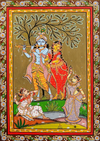 Buy Purusottam Swain's Pattachitra: Radha and Krishna's Moments