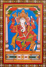 Purusottam Swain's Ganesha: A Vibrant Pattachitra