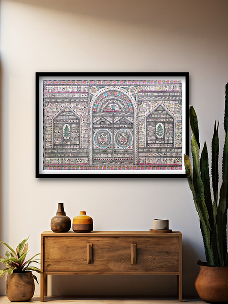 Shop Threshold of Traditions: Saura artwork embracing the culture by Purusottam Swain