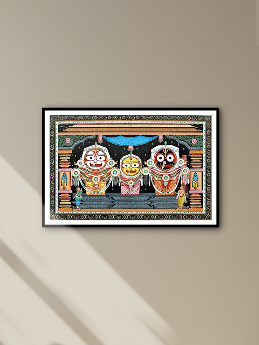 shop Graceful Triad: Pattachitra artwork by Purusottam Swain