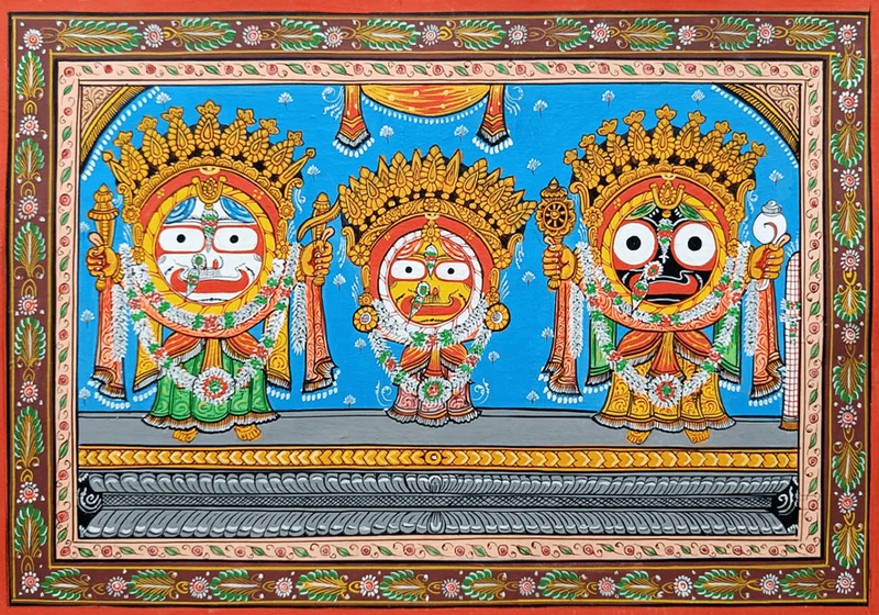 Buy Siblings' Grace: Pattachitra Marvel by Purusottam Swain