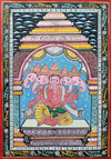 Divine Reflections: Panchmukhi Ganesha in Pattachitra by Purusottam Swain