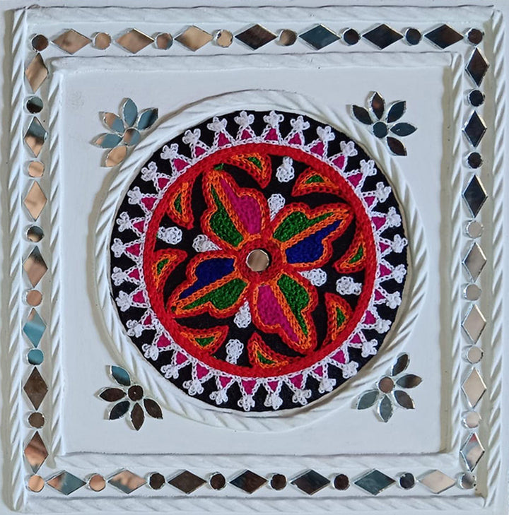 Patchwork Lippan Kaam Wall Panel by Nalemitha For Home Decor, Gifting Thumbnail