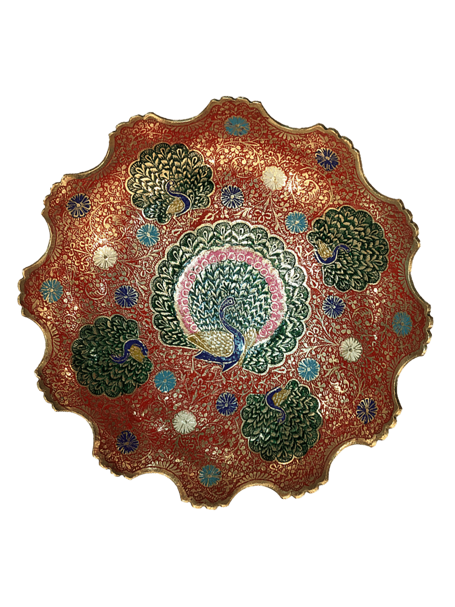 Shop for Peacock Brass metal craft Wall Plates at memeraki.com
