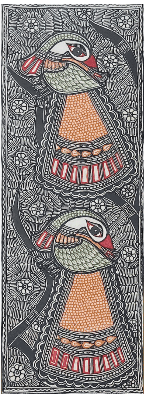 Peacocks in Madhubani by Priti Karn Thumbnail