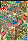 Buy Peacocks on a Tree, Madhubani Painting by Ambika Devi