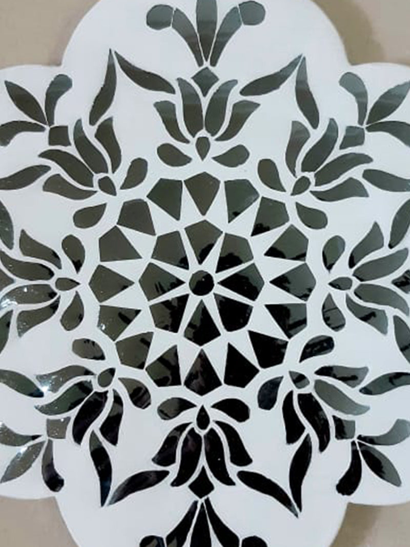 buy  A Floral Thikri Glasswork by Happy Kumawat
