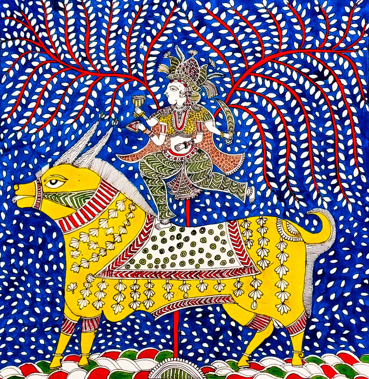 Phenomenal Incarnation Of Maa Durga Mata Ni Pachedi By Dilip Chitara For Home Decor Thumbnail