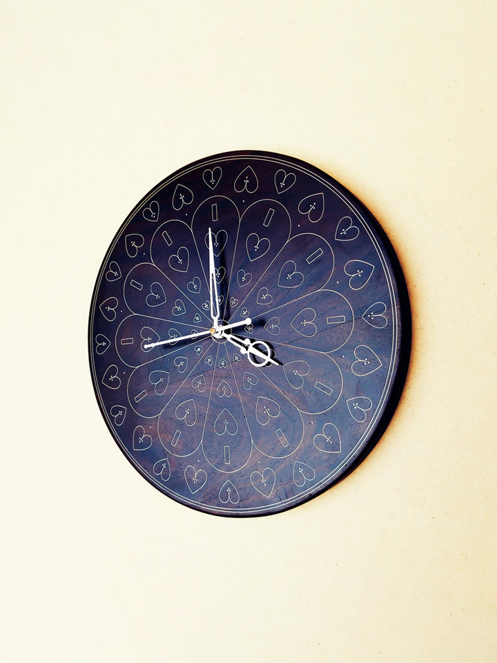 Phoolwari Clock in Tarkashi by Mohan Lal Sharma Thumbnail