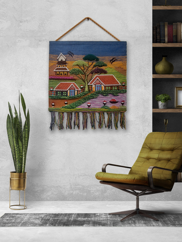 Picturesque Panorama: Cherished Tradition Reborn, Ghazipur Wall Hanging by Md. Matim Thumbnail