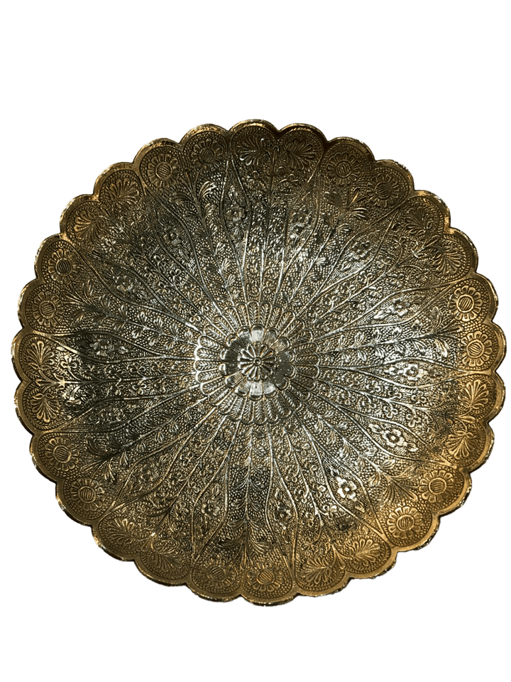 Pleasing integrated imagery: Moradabadi Bowl brass metal craft by Mohd. Amir Thumbnail