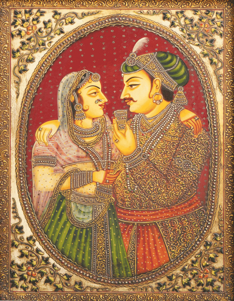 Shop Portrait Miniature in Usta Miniature by Pankaj Kumar
