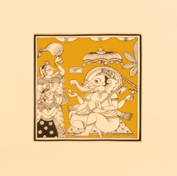 Portrayal of Lord Ganesha in mandap: Phad by Kalyan Joshi Thumbnail