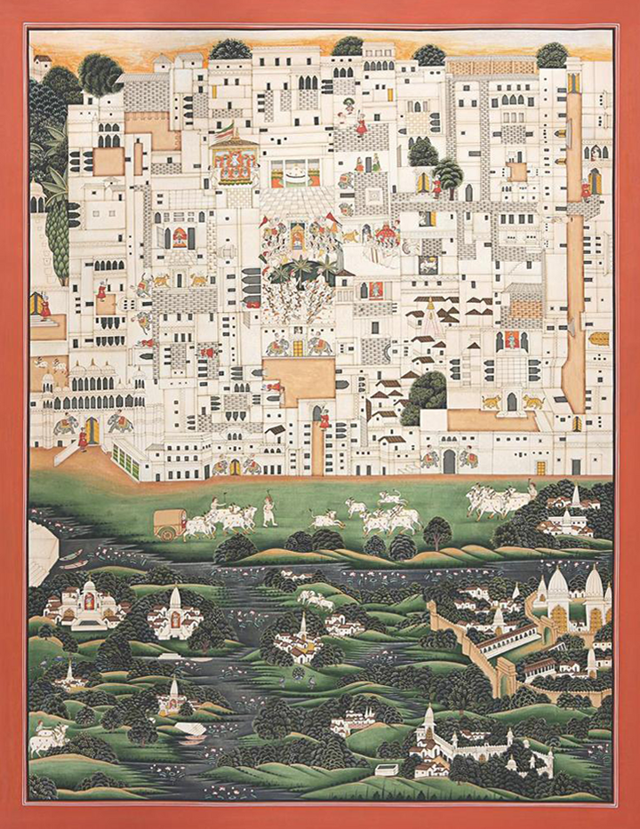 The Celestial Abode: Nathdwara Temple in Pichwai by Shehzaad Ali Sherani Thumbnail