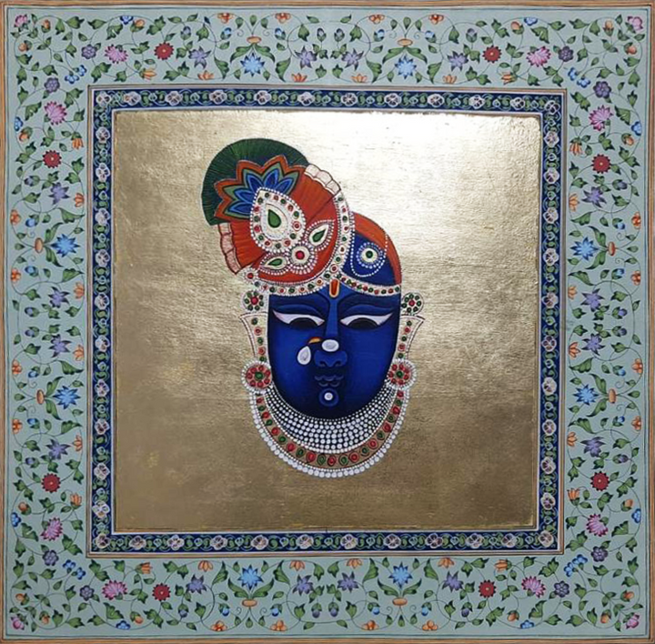 The Divine Visage of Shrinathji in Pichwai by Shehzaad Ali Sherani Thumbnail