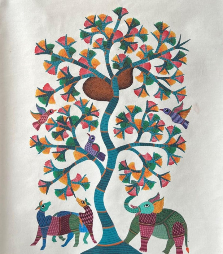 Potrayal of Nature In Gond by Kailash Pradhan Thumbnail