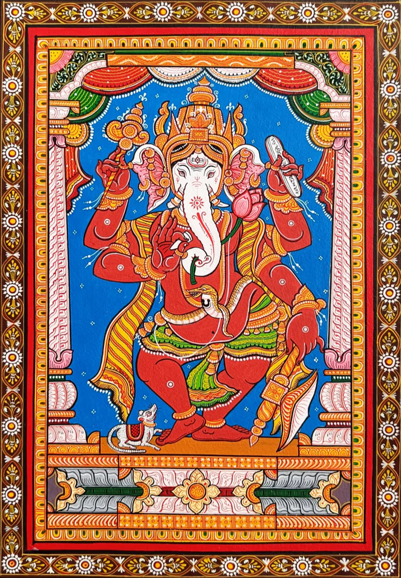 Purusottam Swain's Ganesha: A Vibrant Pattachitra