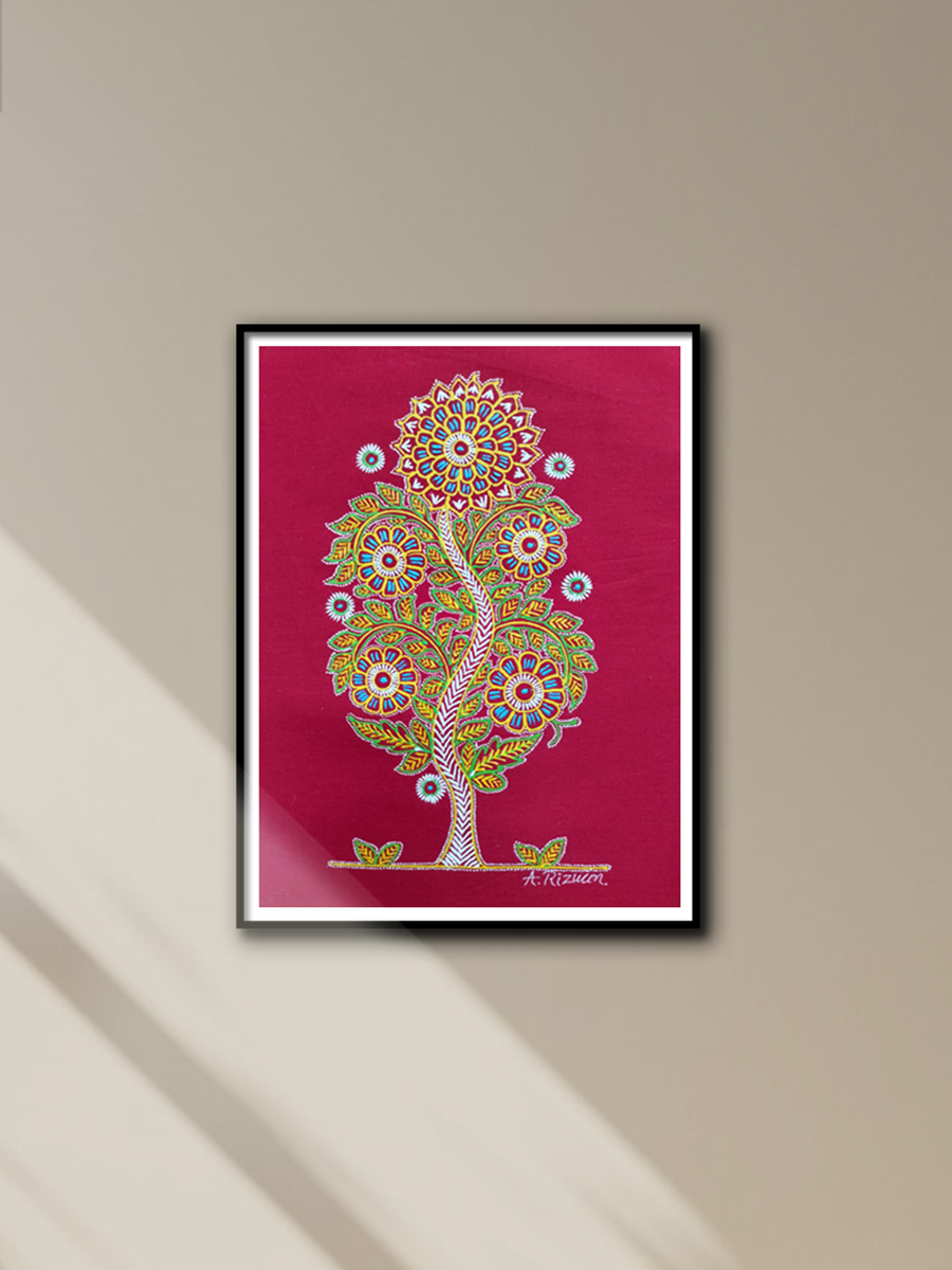 Buy Marigold in Rogan art by Rizwan Khatri
