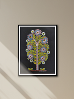 Shop Vibrant Tapestry: Tree in Rogan art  by Rizwan Khatri