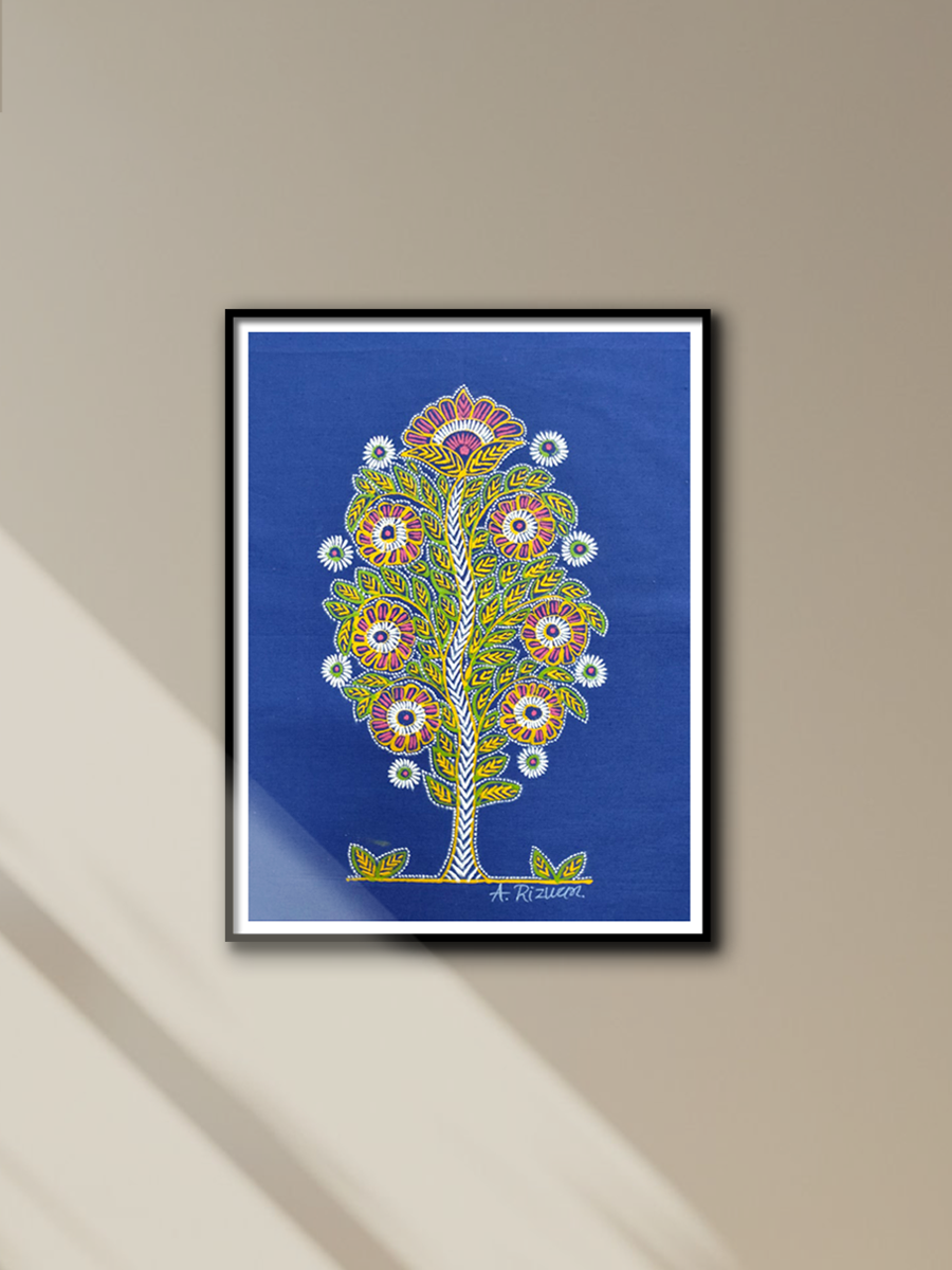 Buy A Vibrant Tree in Rogan art by Rizwan Khatri
