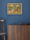 RURAL VILLAGE LIFE: CHERIYAL SCROLL PAINTING FOR SALE