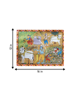 RURAL VILLAGE LIFE: CHERIYAL SCROLL PAINTING BY SAI KIRAN