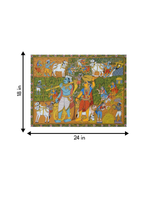 RURAL VILLAGE LIFE: CHERIYAL SCROLL PAINTING BY SAI KIRAN