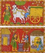 BUY RURAL VILLAGE LIFE: CHERIYAL SCROLL PAINTING